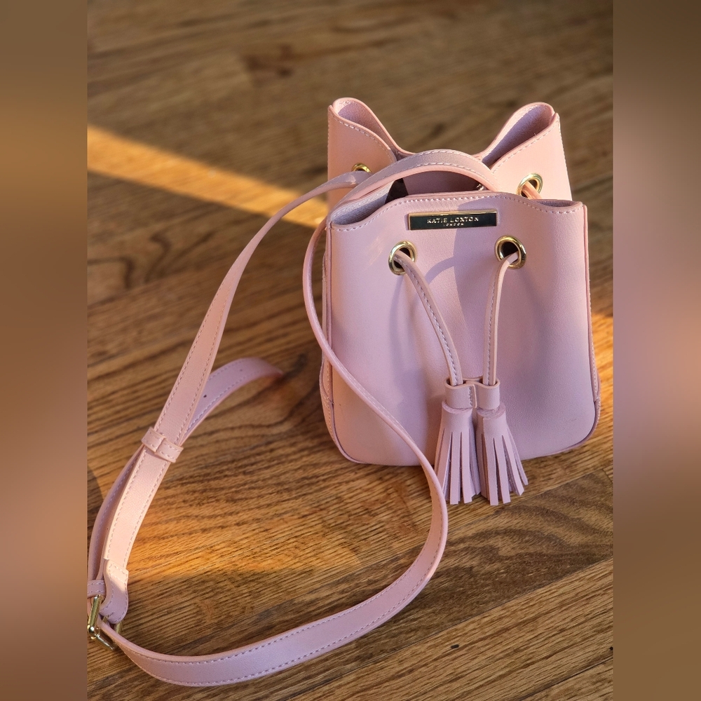 Kate Loxton London Blush Pink Mini Bucket Bag